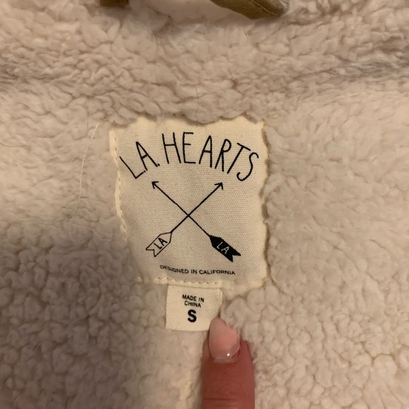 PacSun LA Hearts khaki jacket❄️ - Picture 3 of 3